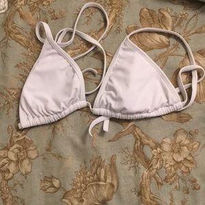 White bikini top